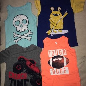 4 shirts for toddler boy